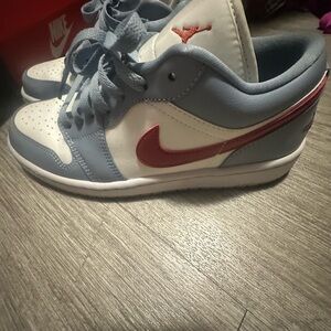Nike Blue and Red Sneakers Classic Design